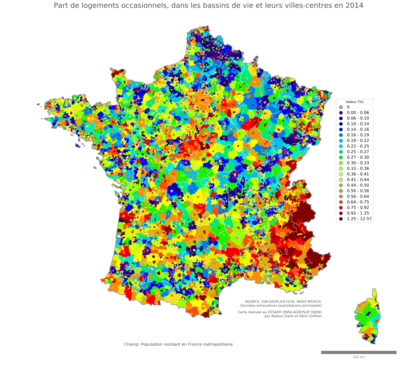 Part de logements occasionnels - bv2014
Mots-clés: résidence et logement;conditions d-existence;classes populaires;bassins de vie