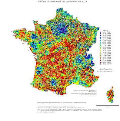 Part de retraités - com2014
Mots-clés: âge;communes